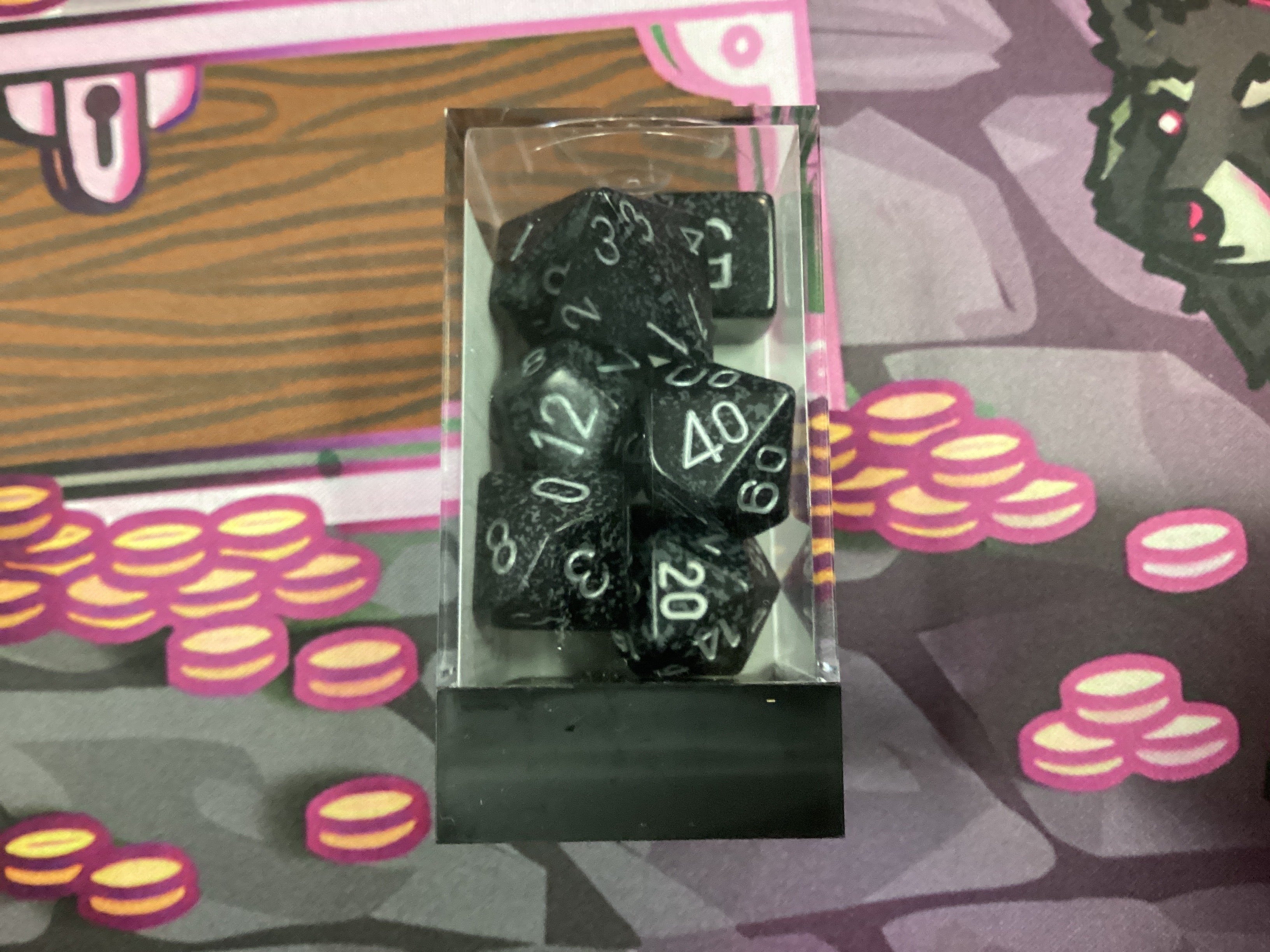 CHX 25318 speckled ninja polyhedral 7 die set