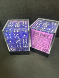 Dice Set: Chessex 36 mini dice luminary effect purple white -CHX 27977