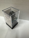 Dice Set: Chessex 25408- Opaque Black/White