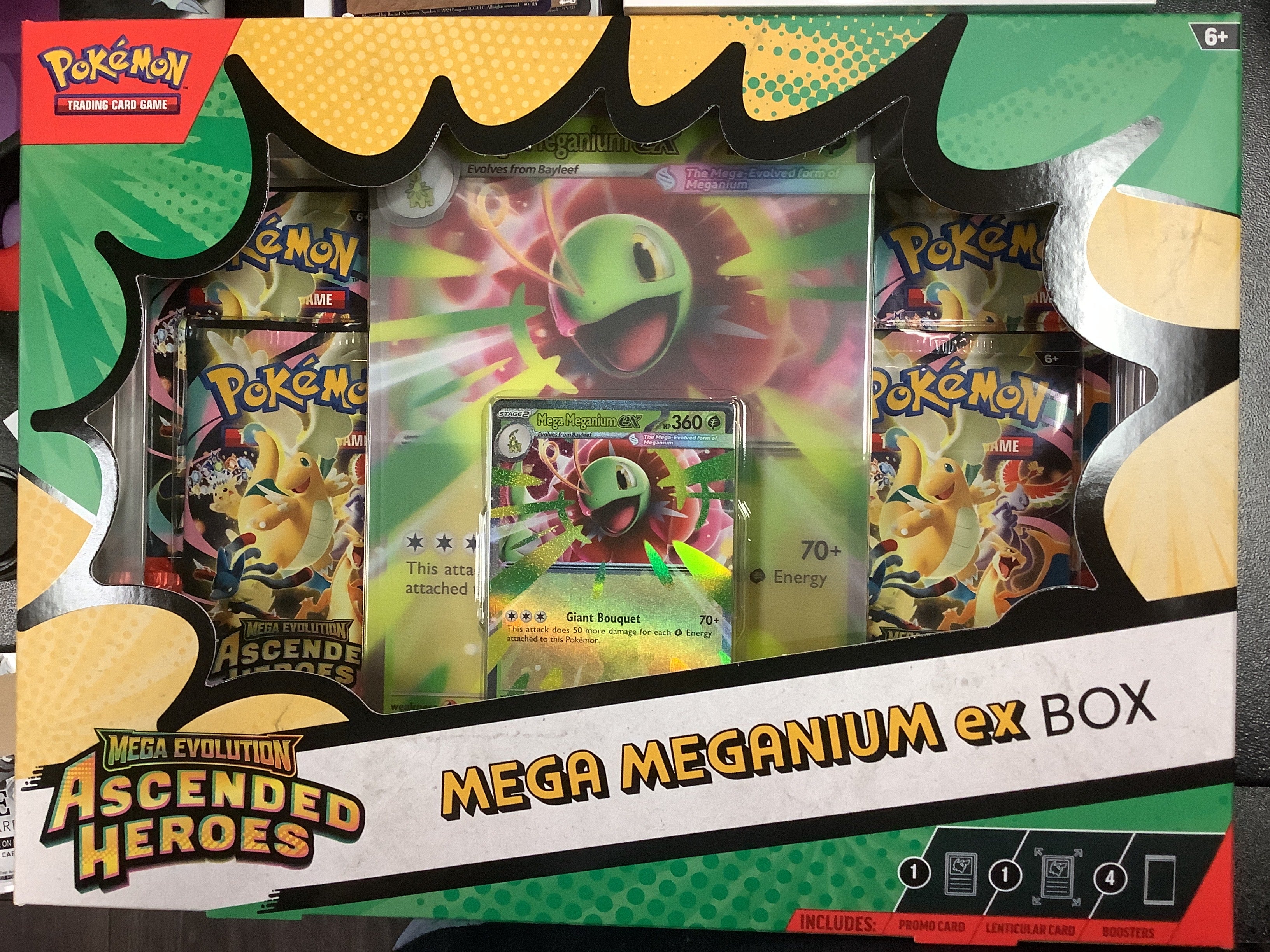 Pokemon mega evolution; Ascended Heroes Mega Meganium Ex Mega Emboar ex BOX