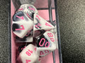 Dice Sets Chessex - Gemini Black-White/Pink Polyhedral 7-Die set