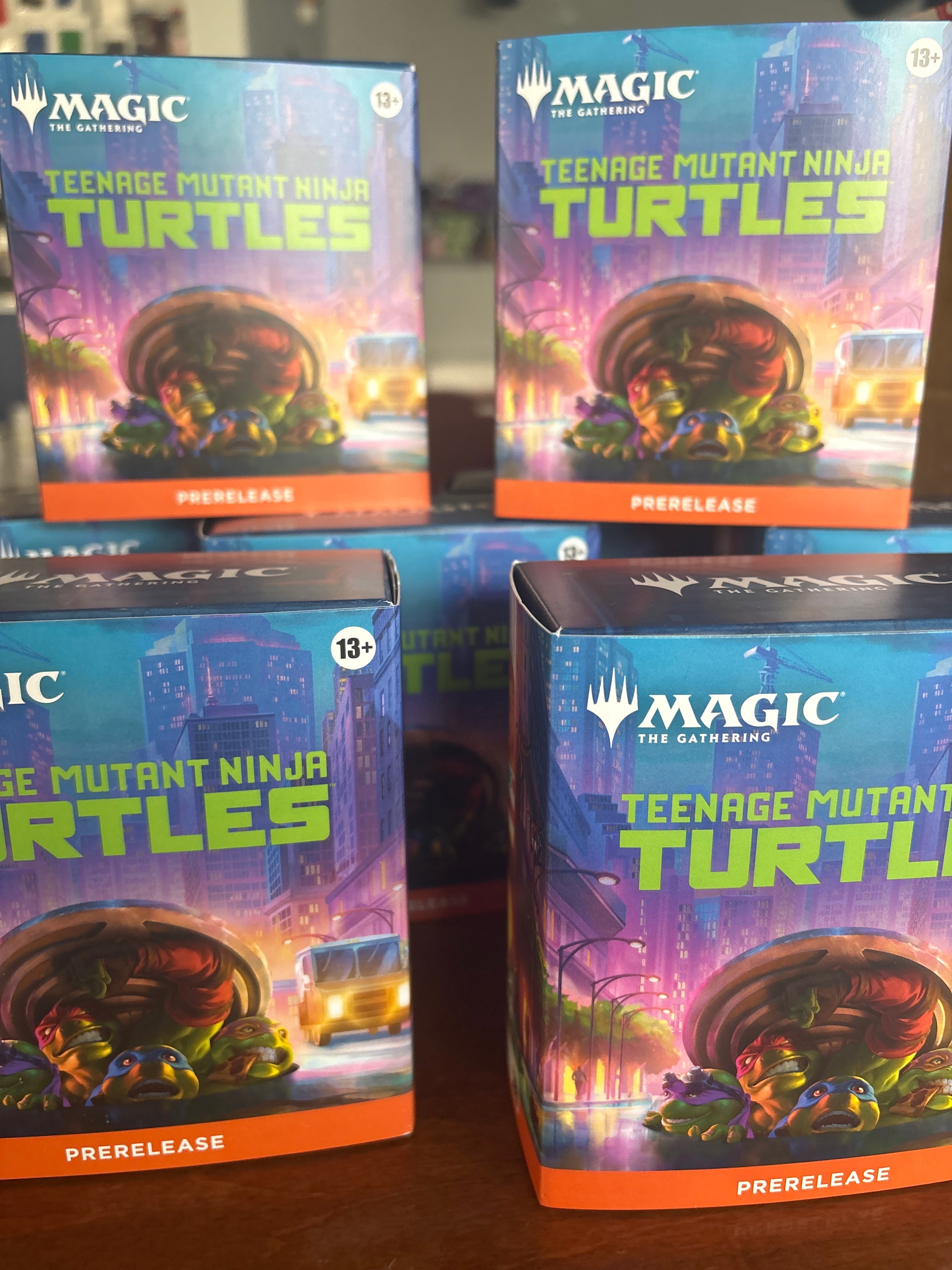 The Magic: The Gathering: Teenage Mutant Ninja Turtles pre-release kits