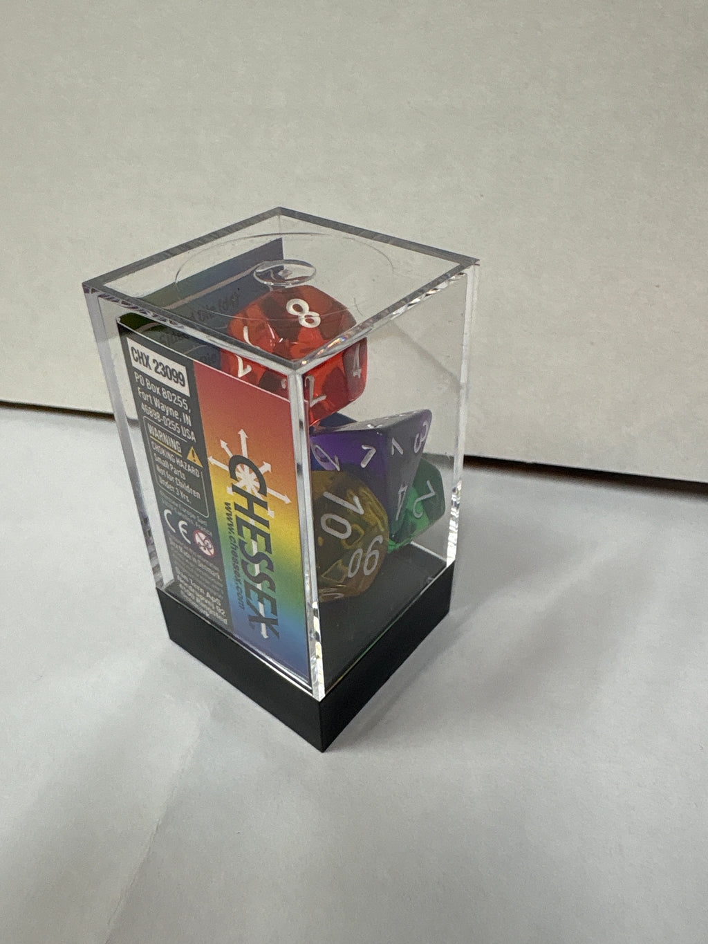 Dice Set: Chessex 23099- prism translucent