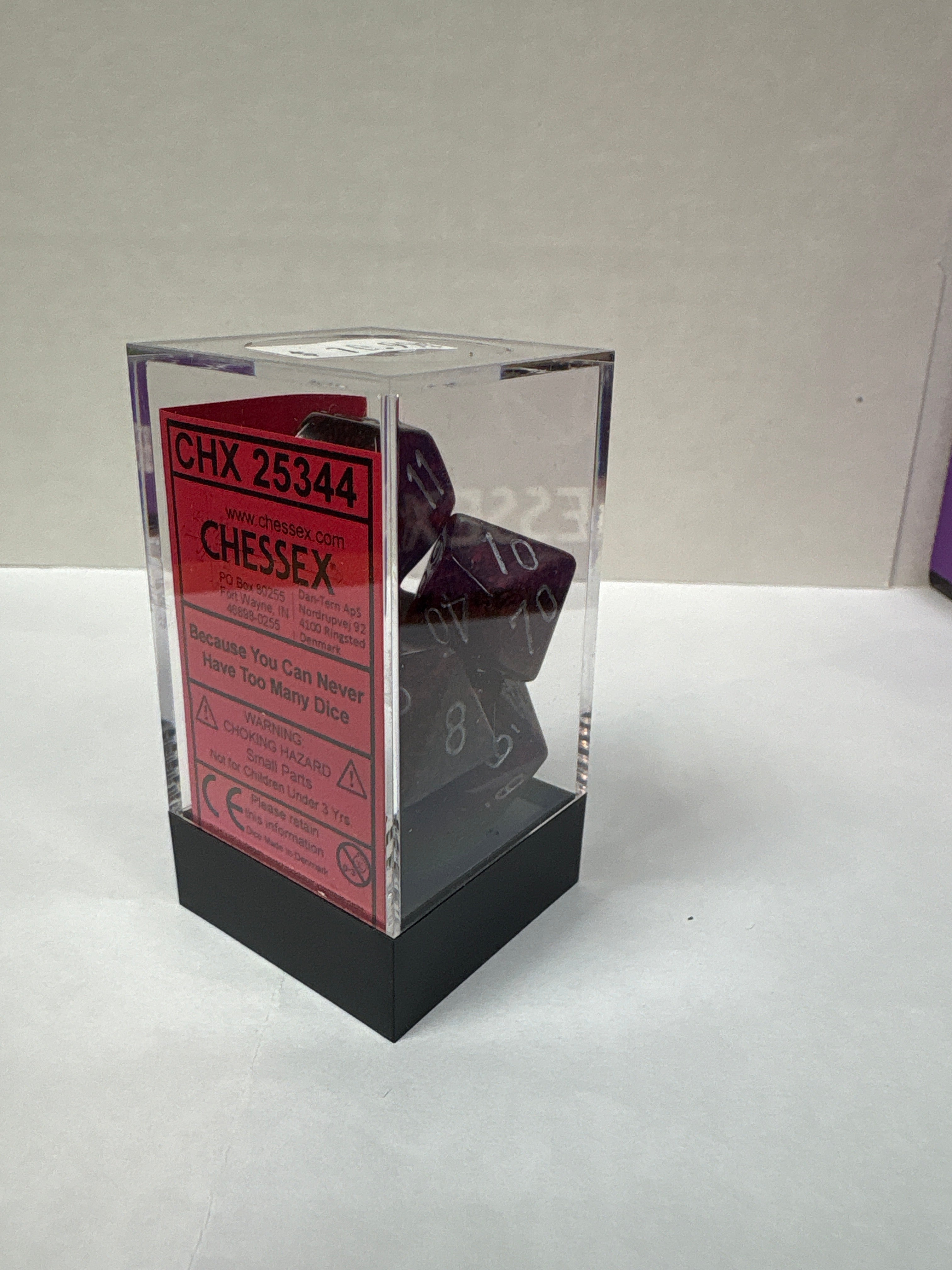 Dice set: Chessex 25344 ￼ speckled silver volcano