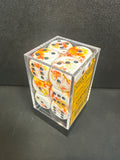 Dice set: Chessex 12 dice set brush sunrise/black CHX -24603