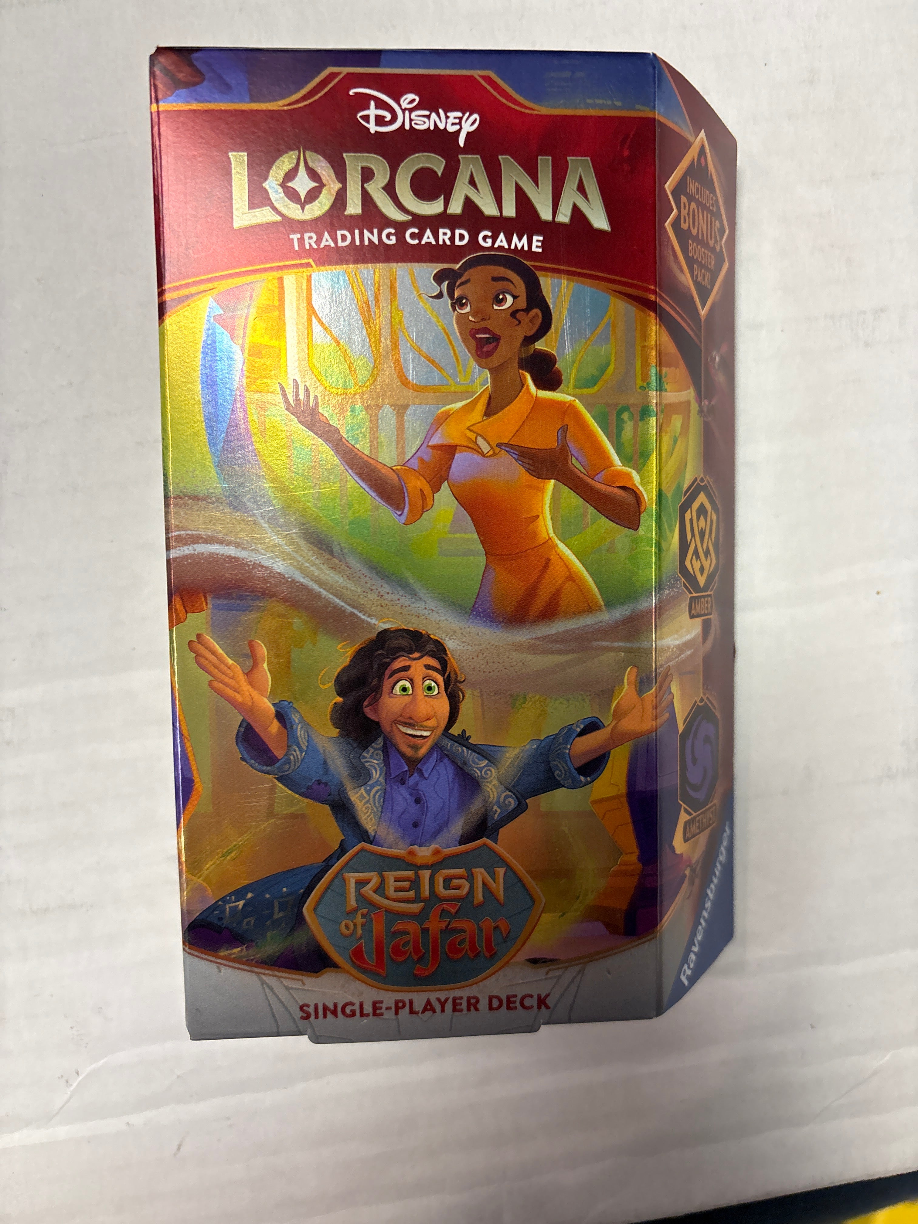 Ravensburger Disney Lorcana TCG: Reign of Jafar Single-Player Deck – Amber & Amethyst for Ages 8 and Up | Engaging Gameplay | Over 200 Original Disney Artworks