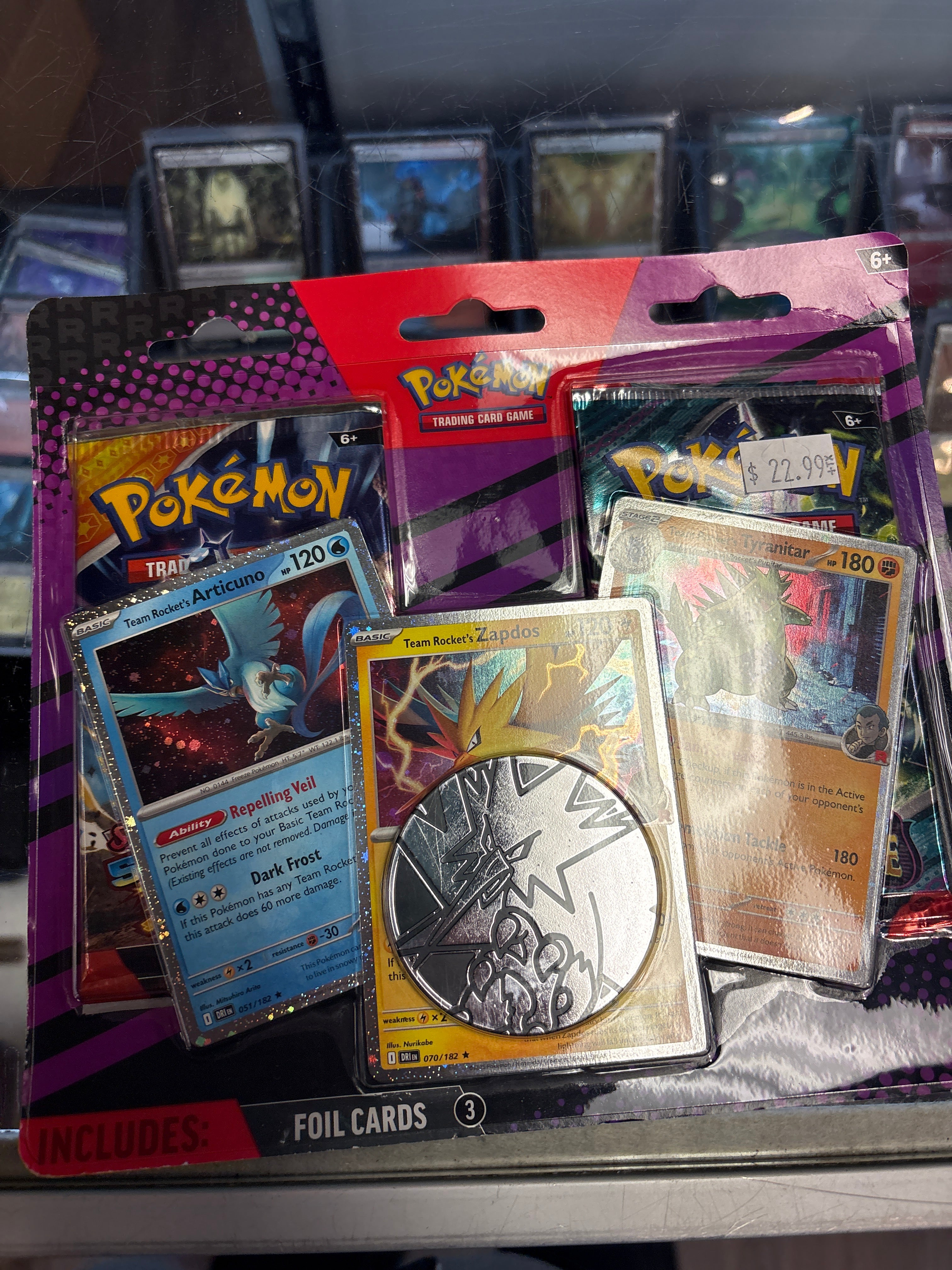 2pk Blister Pokemon Collection  + 3x foil cards