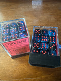 Dice Set: Chessex 26858-Black Starlight/Red