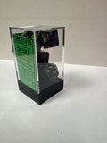 Dice set: Chessex 27415 Scarub jade/gold polyhedral seven dice set