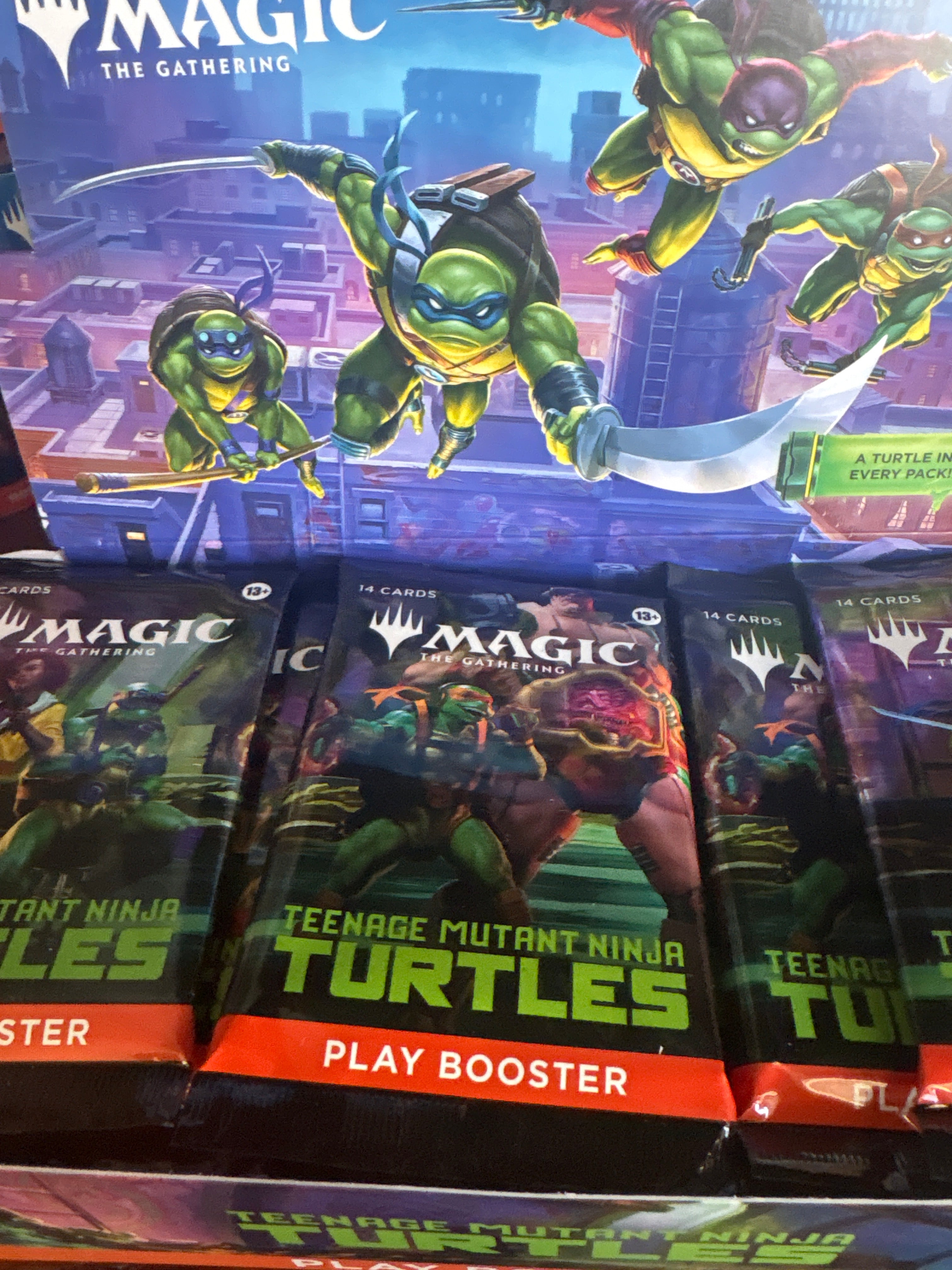 Magic the gathering: Teenage Mutant Ninja Turtles play booster packs
