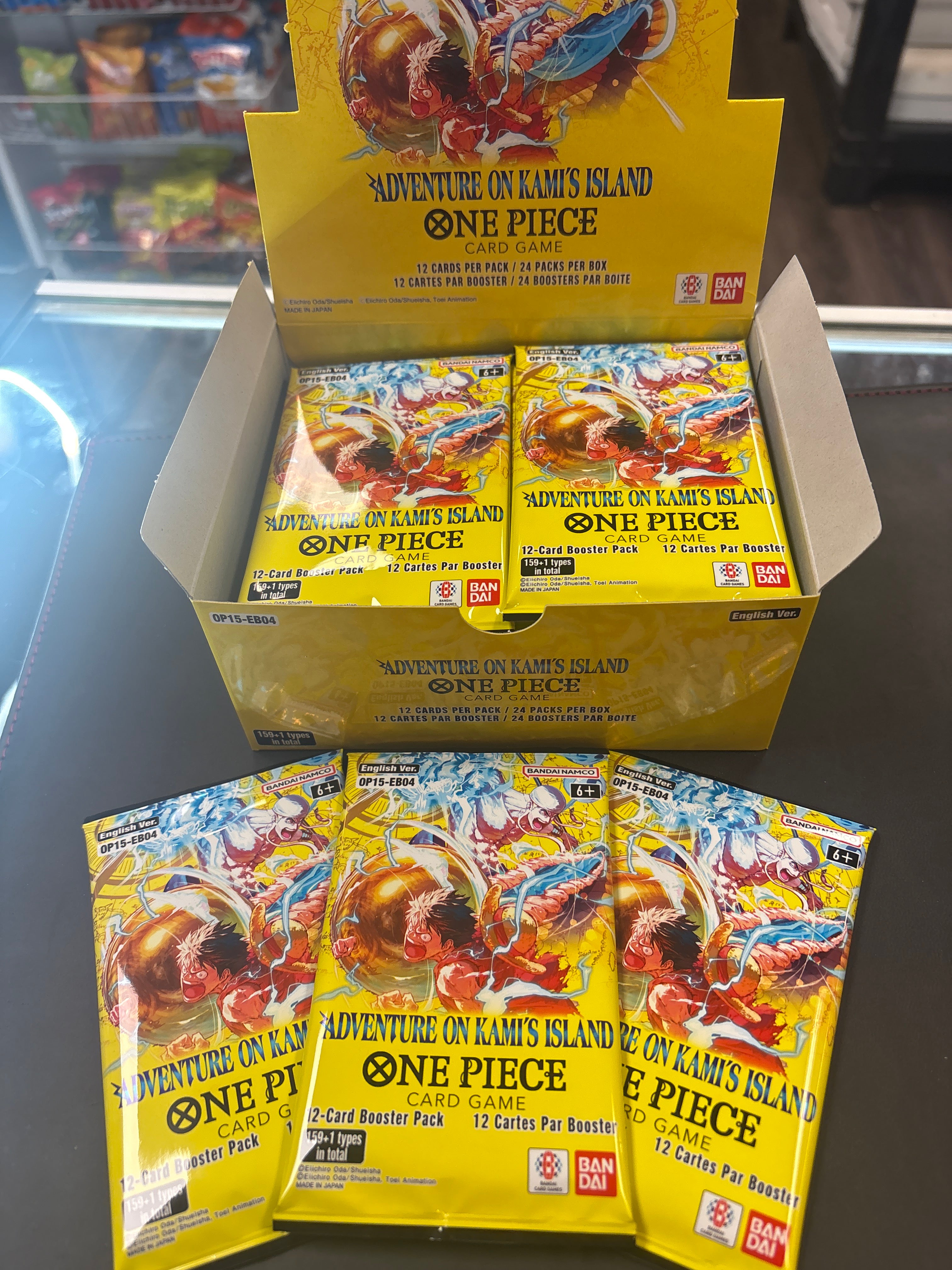 One Piece: OP 15 Adventure on Kami’s Island booster packs