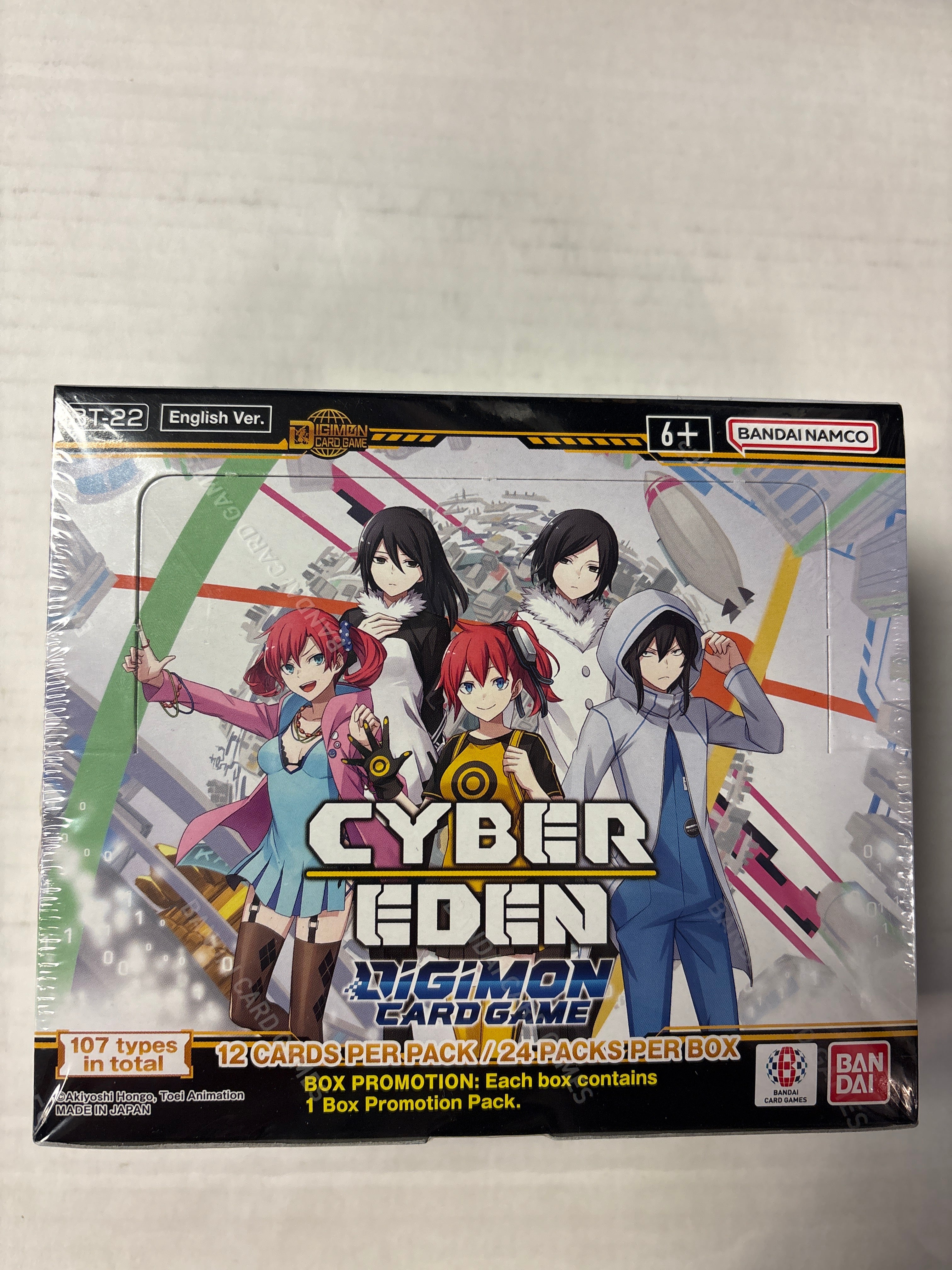 Bandai Digimon Card Game Cyber Eden Booster Box (BT22)