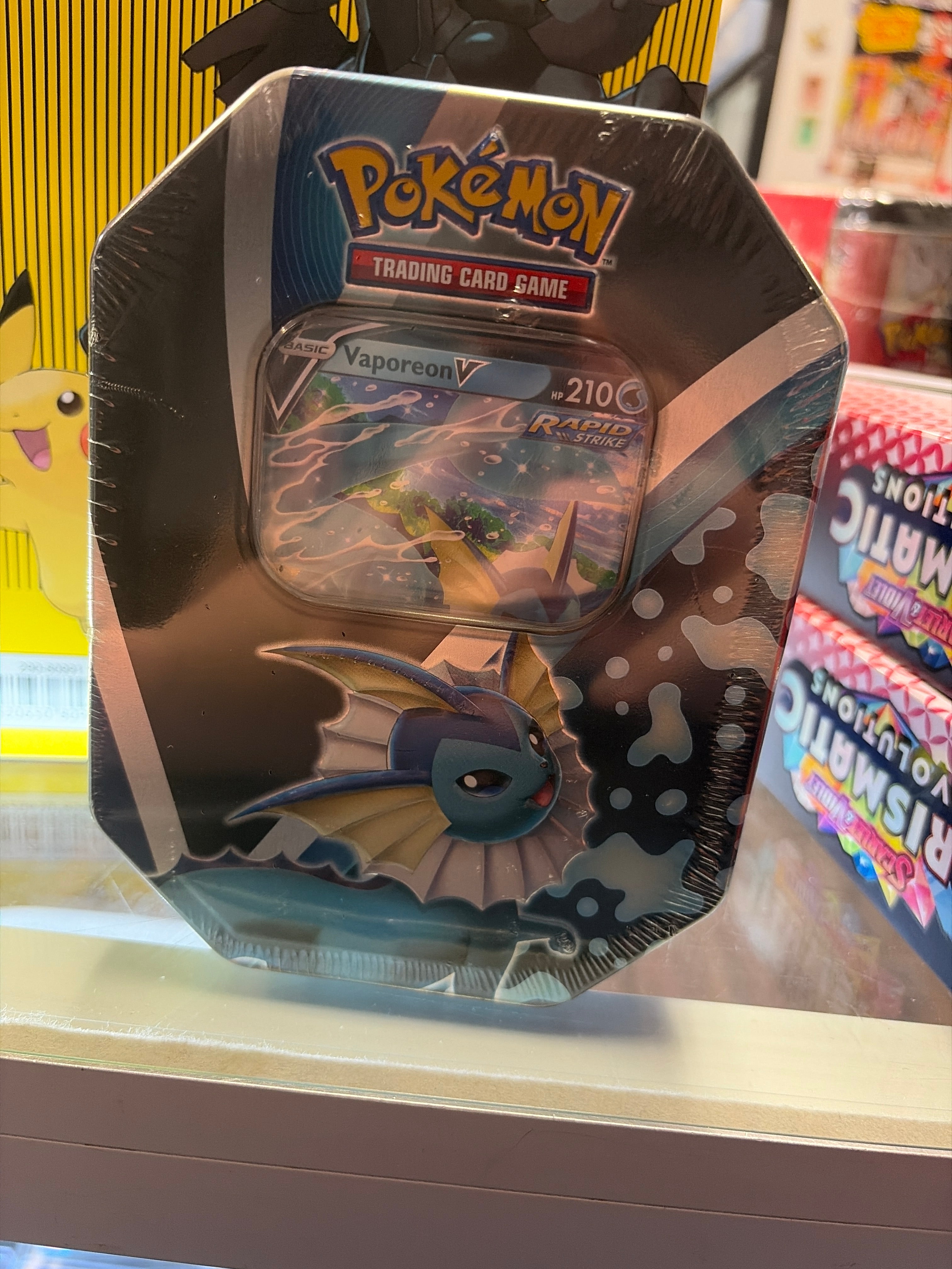 Vaporeon v eevee evolutions Tin