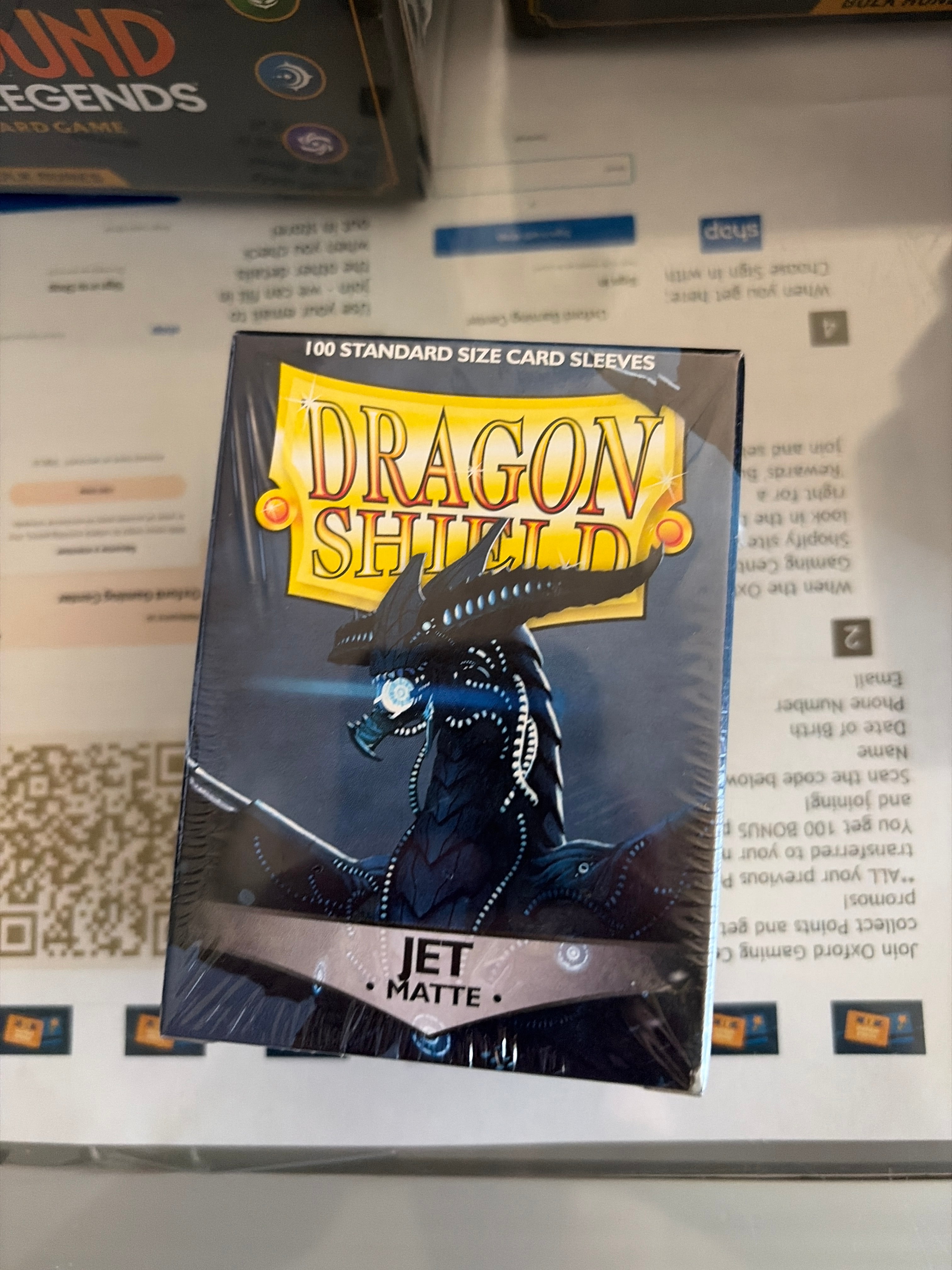 Dragon Shield 100CT Matte - Jet