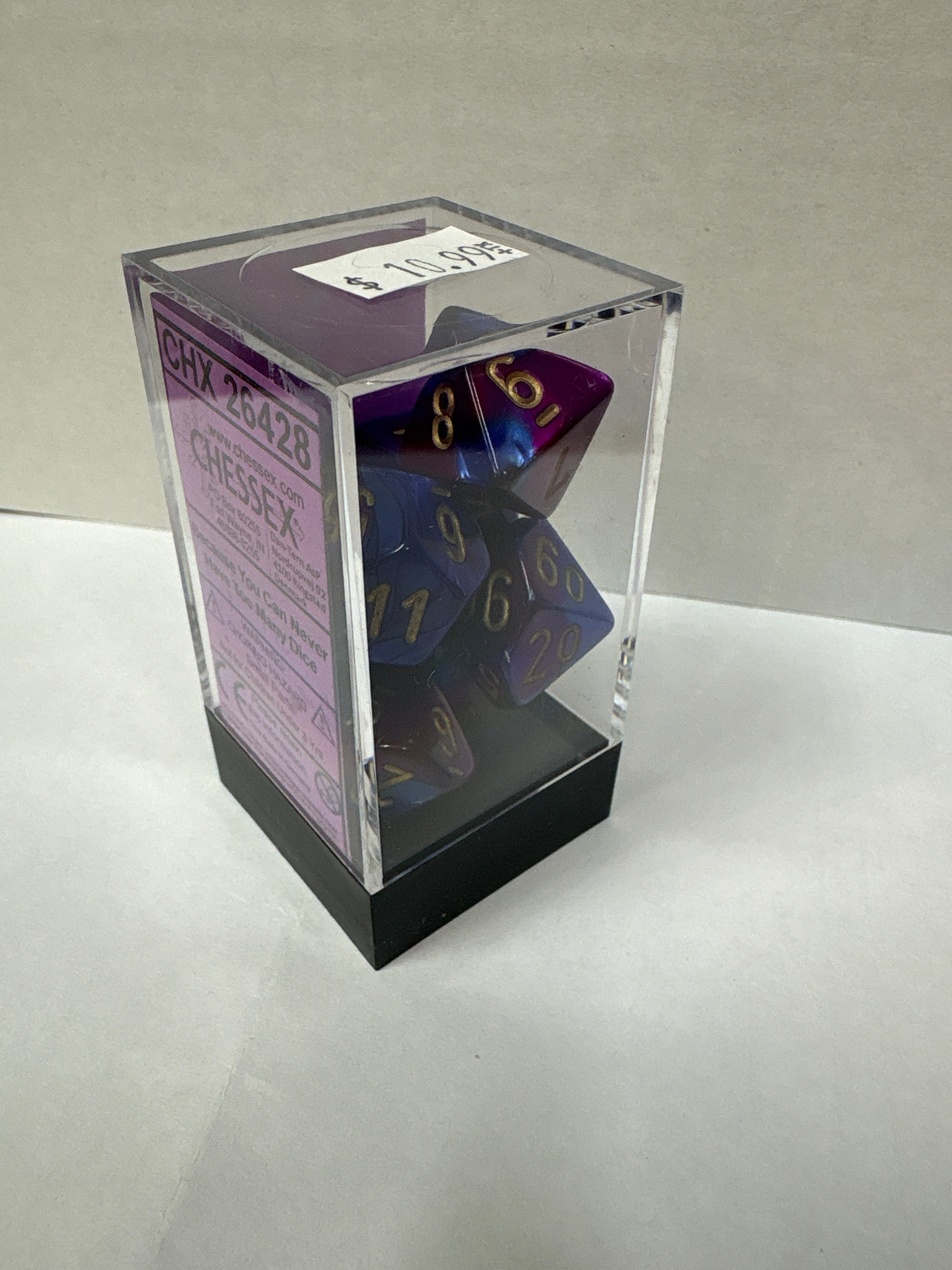 Dice Sets: Chessex 26428 Blue-Purple/gold