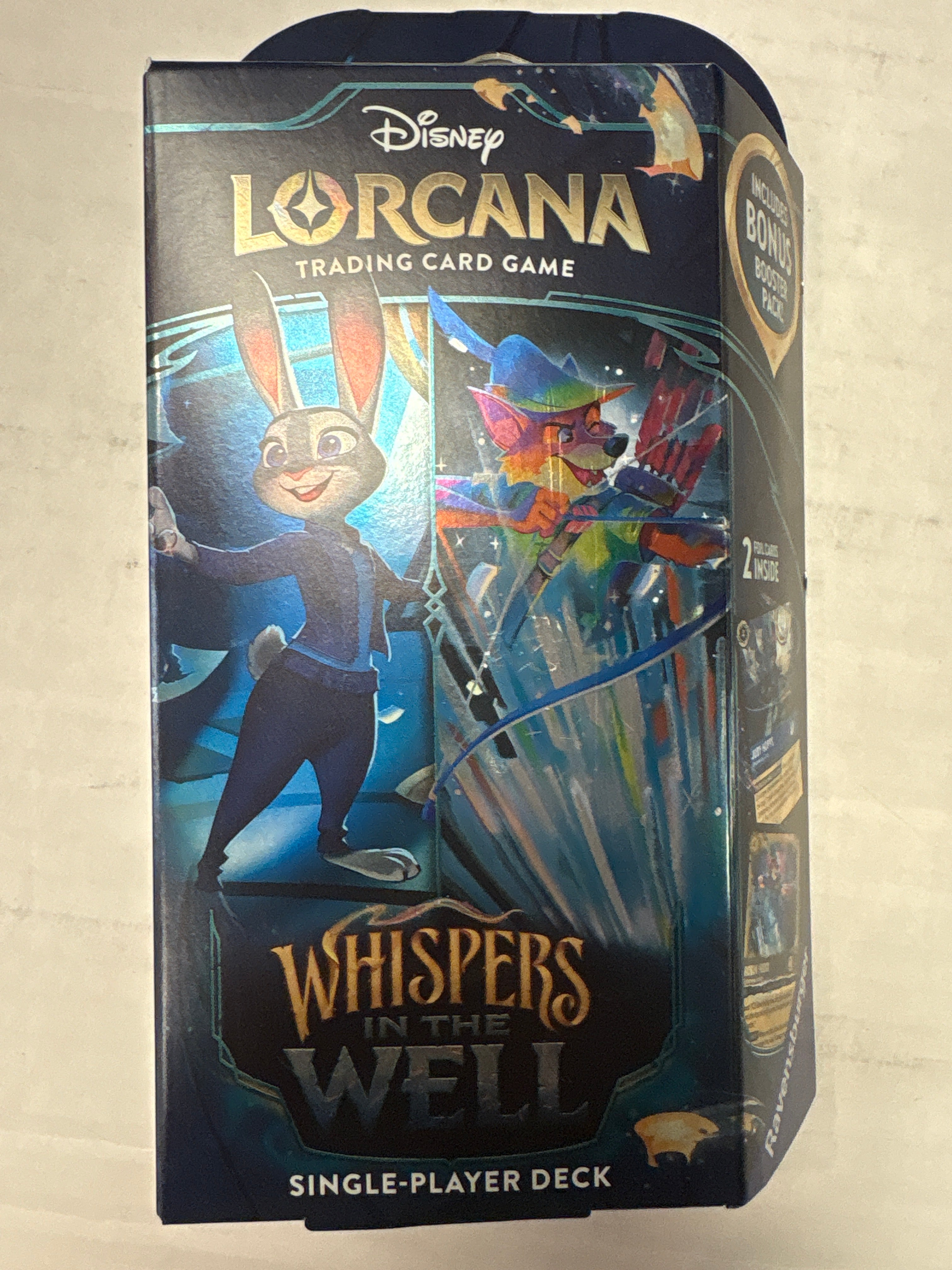 Lorcana TCG: Whispers in the Well Single-Player Deck - Sapphire & Steel - Engaging Gameplay - Over 200 Original Disney Artworks
