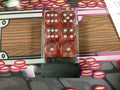 CHX 27754 nebula red/silver 16mm d6 dice block