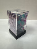 Dice set: Chessex 27545 nebula wisteria/white polyhedral seven die set