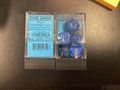 Chessex brush wavebreak/gold polyhedral 7-die set chx 24406