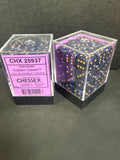 Dice Set: Chessex speckled golden cobalt 36 mini dice set - CHX 25937￼