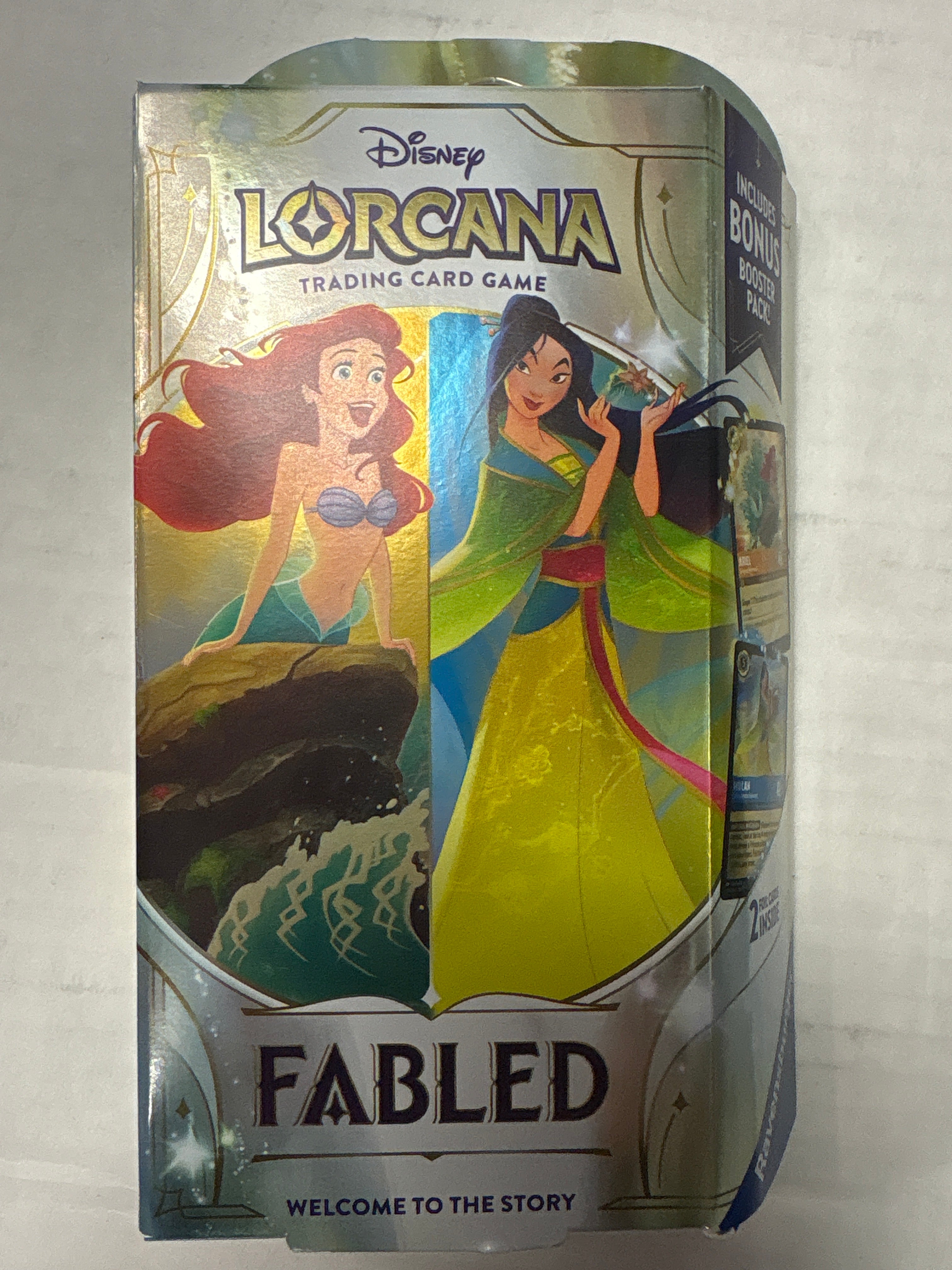 Ravensburger Disney Lorcana TCG: Fabled Single-Player Deck – Amber & Sapphire | Engaging Gameplay | Over 200 Original Disney Artworks | Ideal for Ages 8