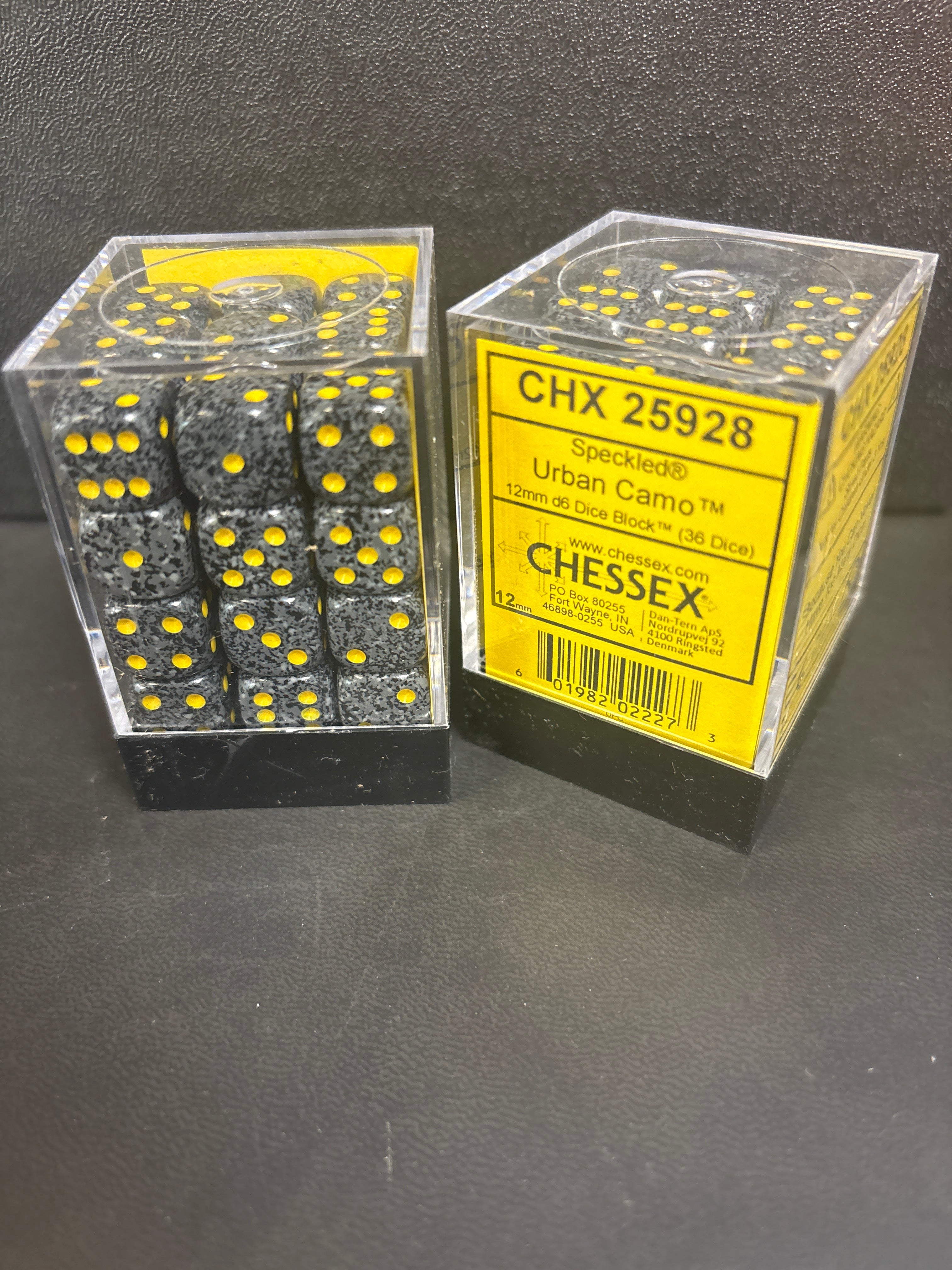 Dice set : Chessex 36 mini dice, set speckled urban camo - CHX 25928￼