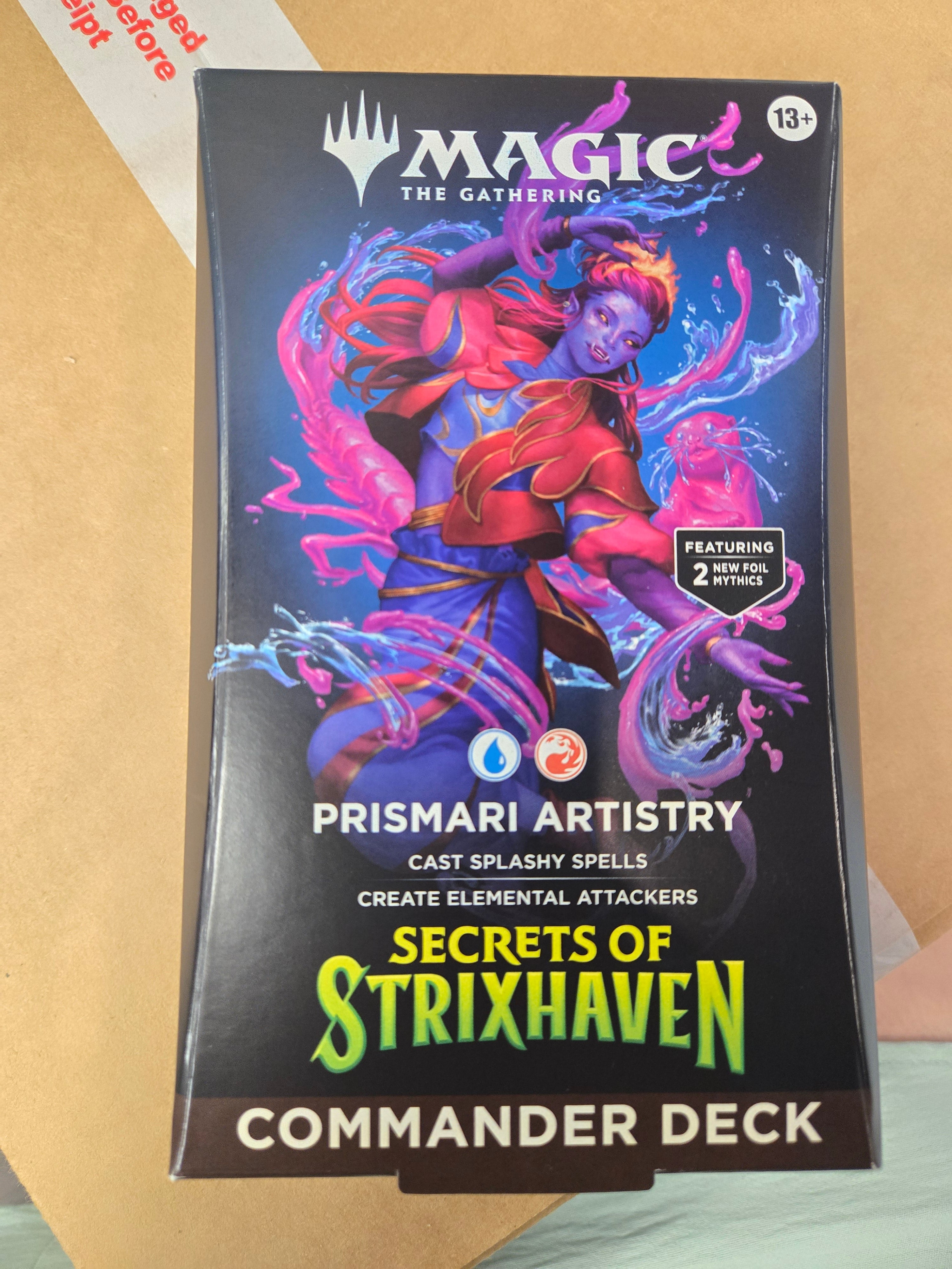 Magic Secrets of Strixhaven Commander deck- Prismari Artistry