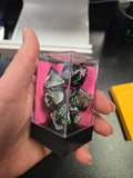 Chessex brush paintball/green polyhedral 7-die set CHX 24414